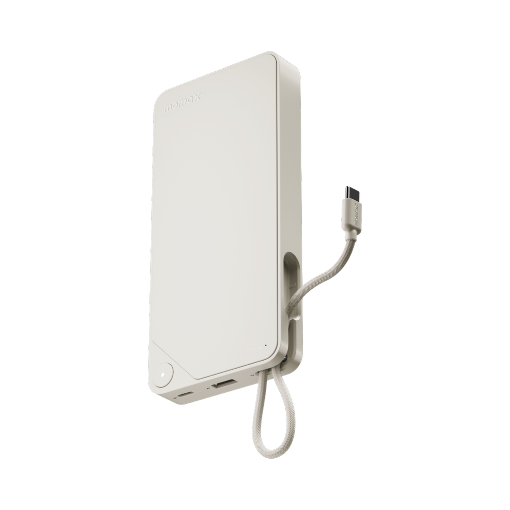MOMAX 1-POWER X 20000mAh POWER BANK WITH BUILT-IN USB-C CABLE