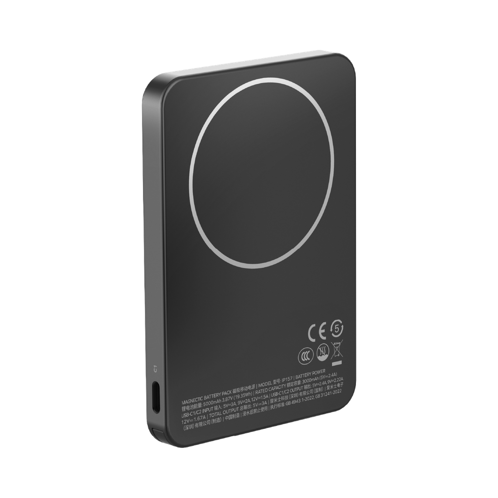 MOMAX 1-POWER F.PASS+ 5000mAh POWER BANK WITH BUILT-IN CABLE MAGNETIC ATTACHMENT