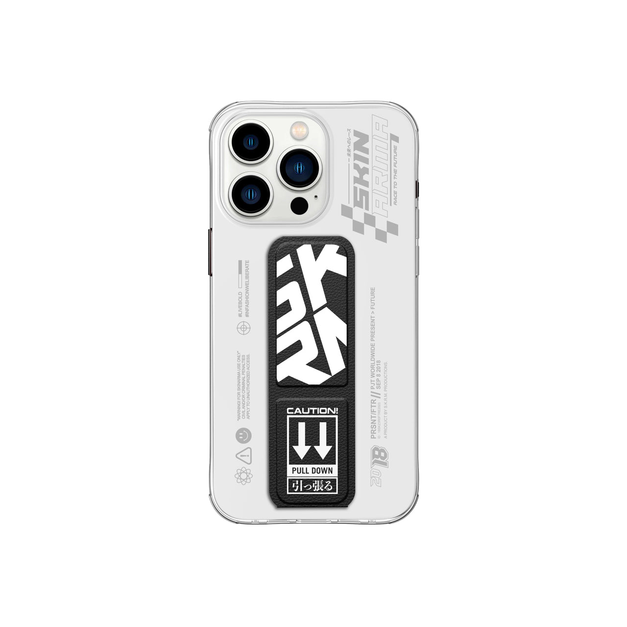 SKINARMA IPHONE 15 PRO 6.1 COVER GRIP STAND AREX - BLACK