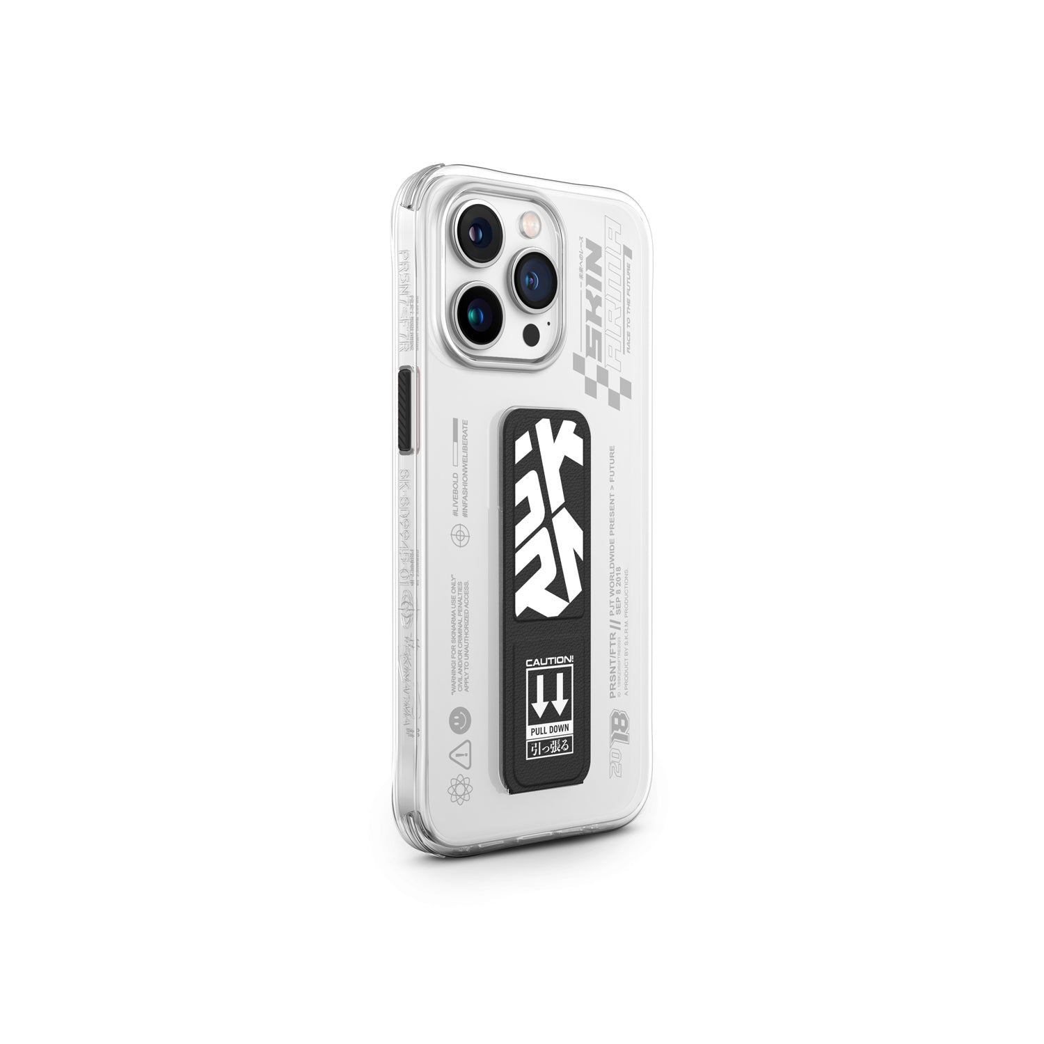 SKINARMA IPHONE 15 PRO 6.1 COVER GRIP STAND AREX - BLACK