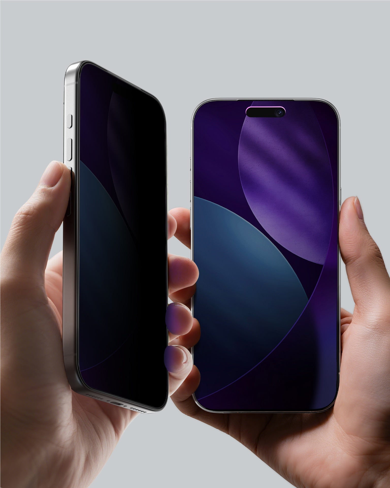 AMAZINGthing IPhone 17 Fully Covered Fusion Dust Filter Titan Privacy Glass - TECH STREET