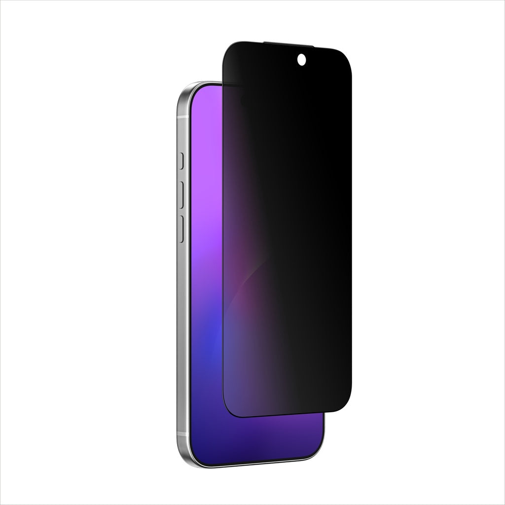 AT IPHONE 17 AIR 6.6 3D FULLY COVERED FUSION DUST FILTER TITAN PRIVACY GLASS