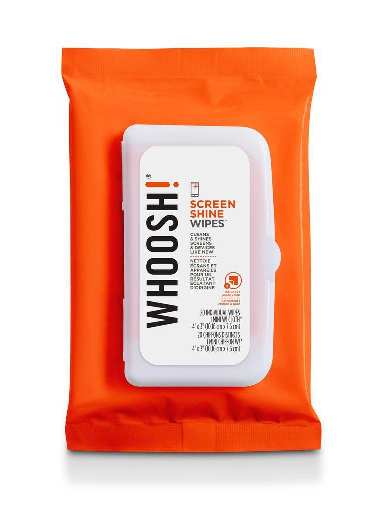 Whoosh! - Screen Shine Wipes, 20-Flow Pack, Screen Cleaning Wipes - TECH STREET