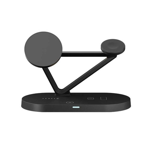 Levelo Premio 5 in 1 Magsafe Wireless Charging Station 15W - Black