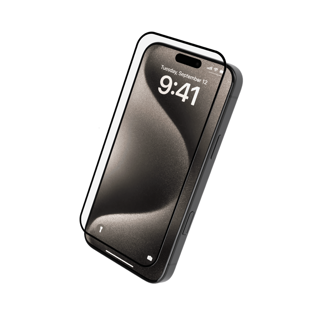 Levelo 2.5D Silk Print Silicone Edge HD Screen Protector For iPhone 16 Pro Max