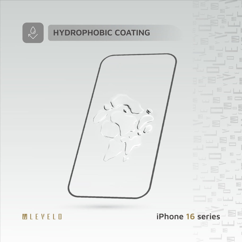 Levelo 2.5D Silk Print Silicone Edge HD Screen Protector For iPhone 16 Pro Max