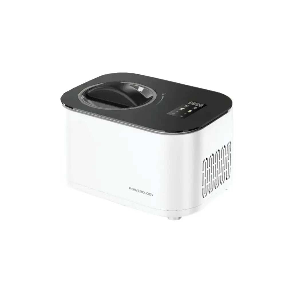 Powerology 1L Ice Cream Machine with Touch Display - White