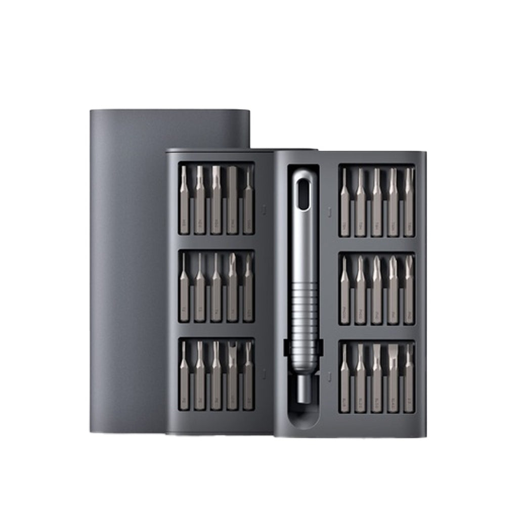 Powerology 31 in 1 Stainless Steel Screwdriver Kit - Gray