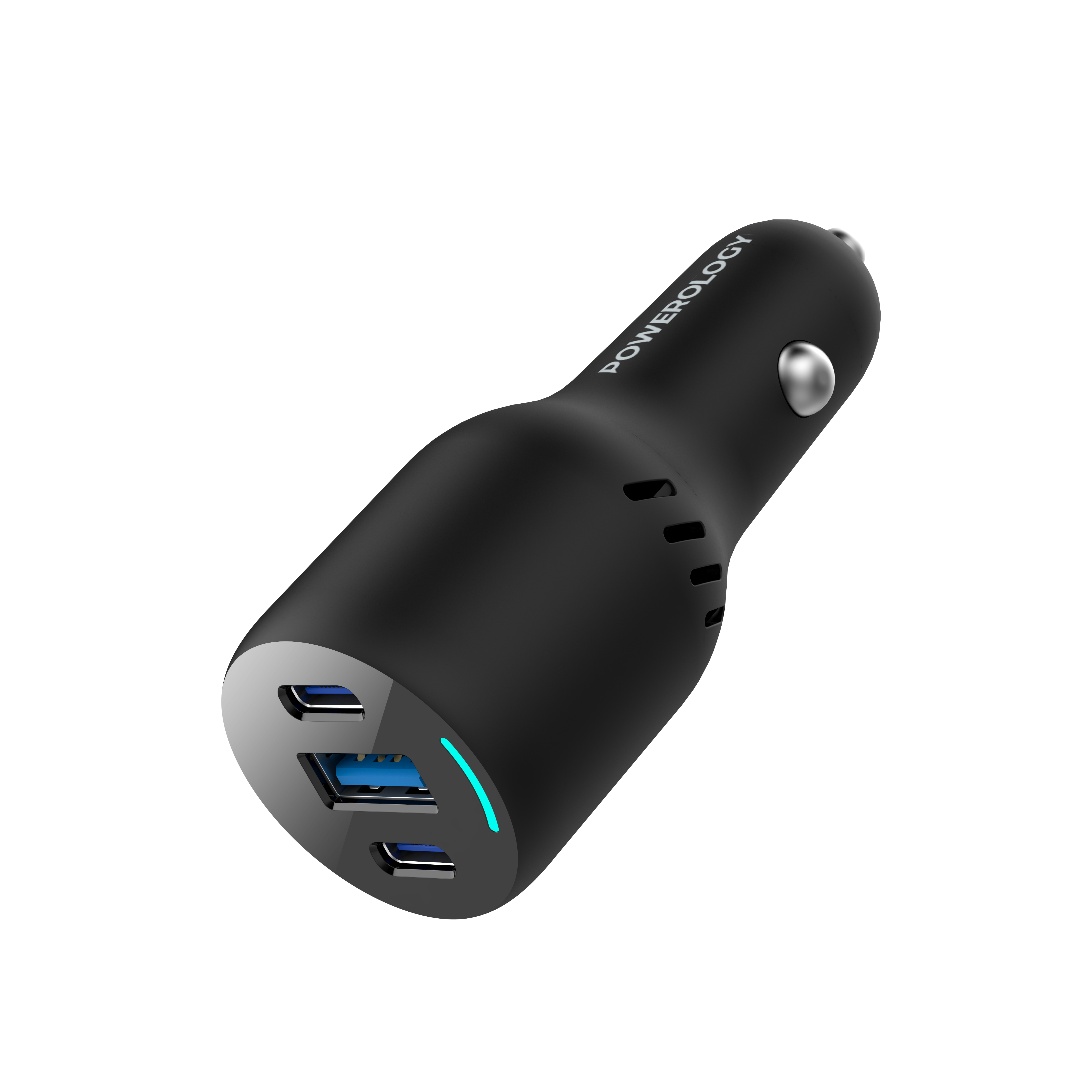 Powerology PD65W + PD20W + QC18W LED Triple Ports Car Charger