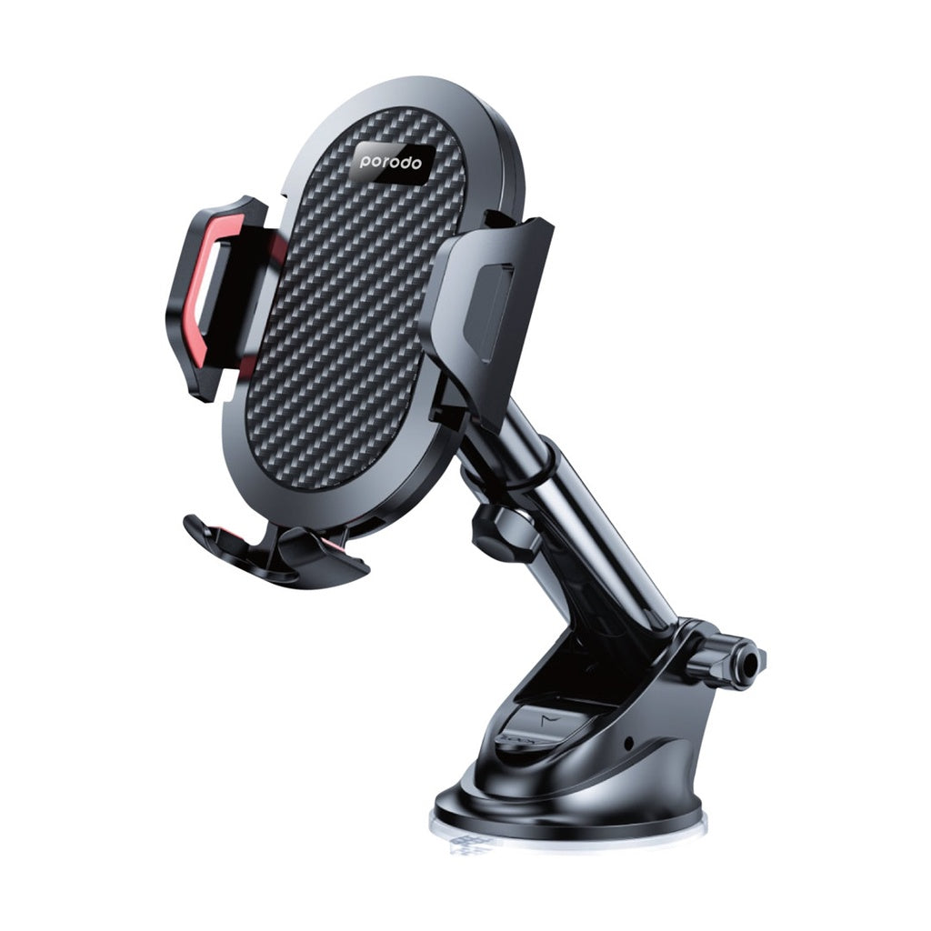Porodo ABS +Silicone 360 Degree Rotatable Universal Car Mount - Black
