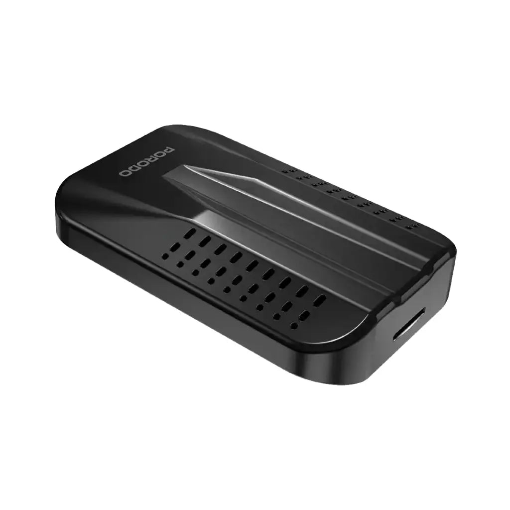 Porodo Android 12 BT5.0+128GB with USB-C Built-in Wired CarPlay - Black