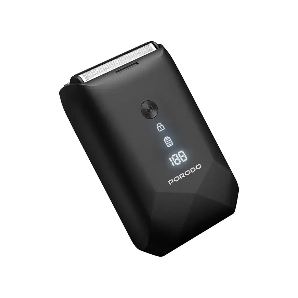 Porodo Lifestyle IPX7 Portable Travel Shaver 600mAh - Black