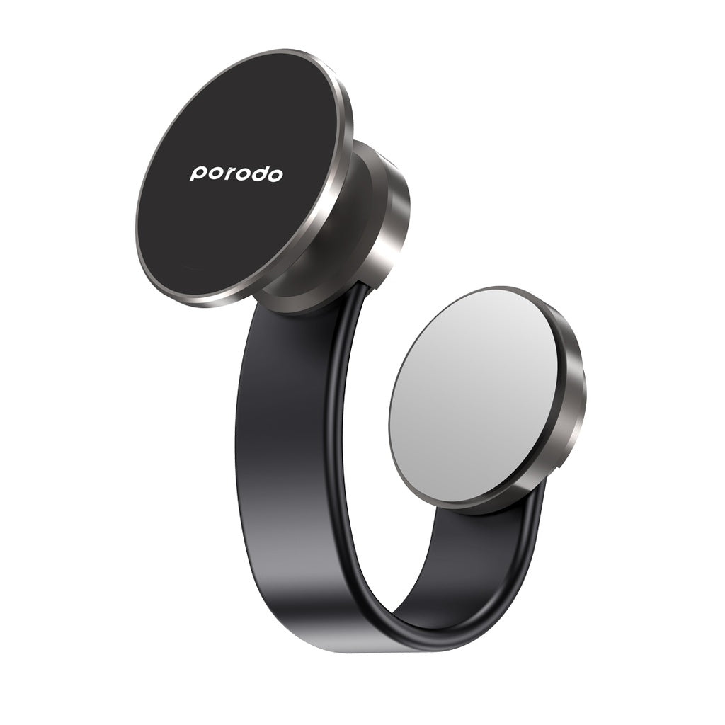 Porodo Magesafe N52 Magnetic Head and Suction Base Car Mount With Flexible body