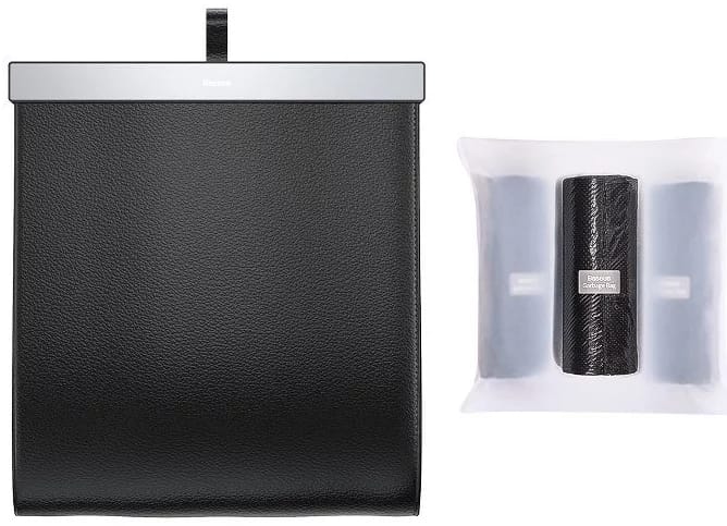 Baseus Leather Car Garbage Waterproof Bin Bag