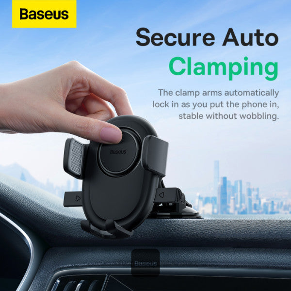 Baseus UltraControl Lite Series 2 in 1 Car Phone Holder | Auto Clamping Universal Car Phone Mount