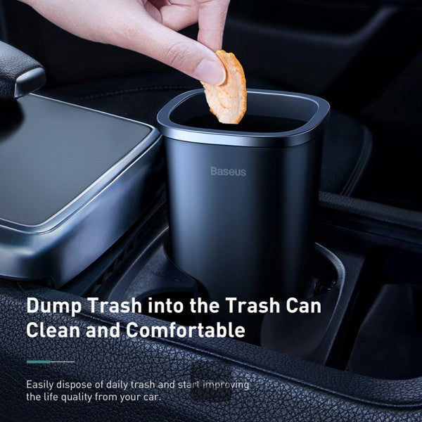 Baseus Automotive Garbage Can Mini Trash Bin Rubbish Bin Portable Car Trash Can