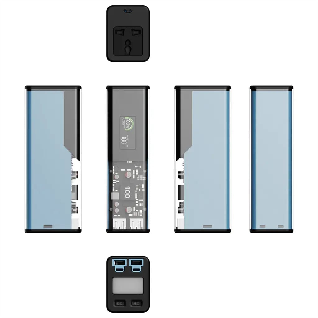 Powerology Énergie 27000mAh Power Bank with AC Outlet