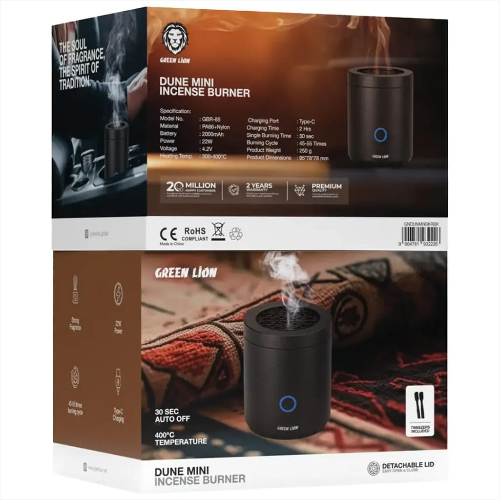 Green Lion Dune Mini Incense Burner