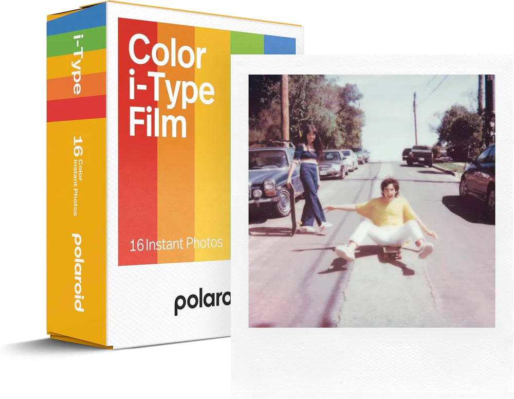 Polaroid - Color i-Type Instant Film Double Film 16 Photos, White Frame, ASA 640 - TECH STREET