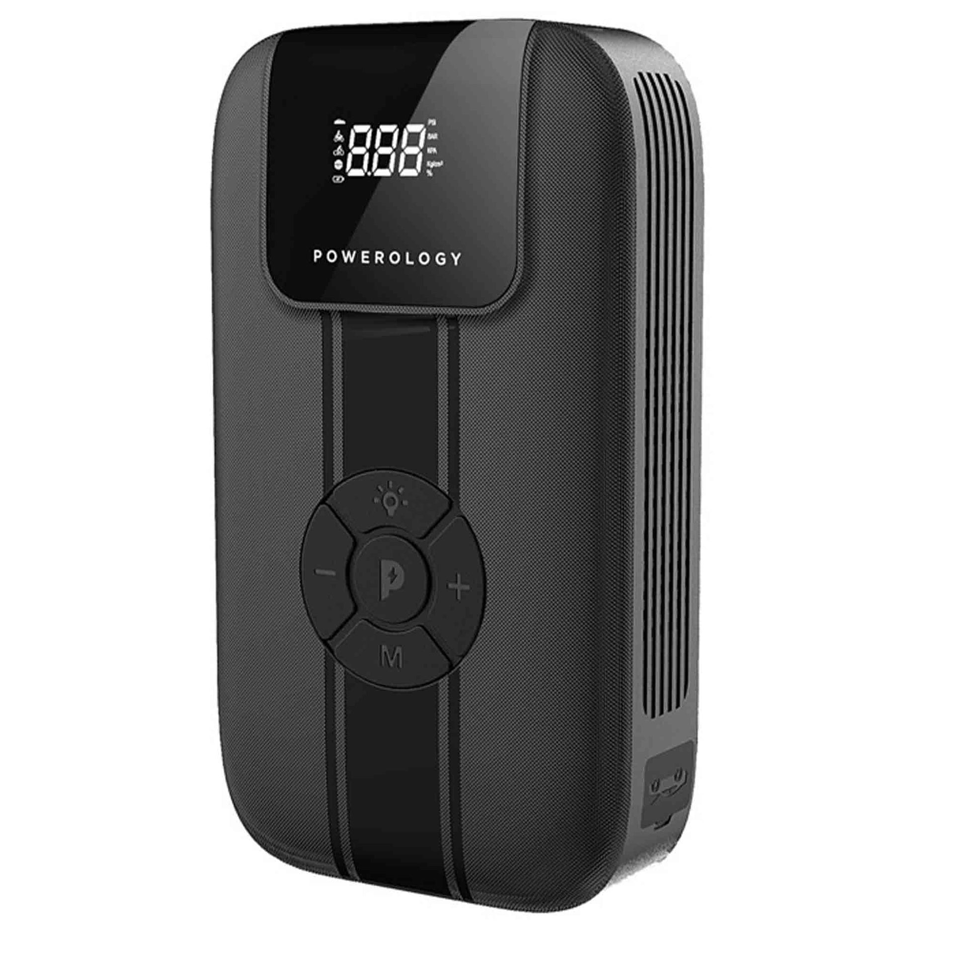 Powerology Jump Starter with Air Compressor 11200mAh 600A - Black