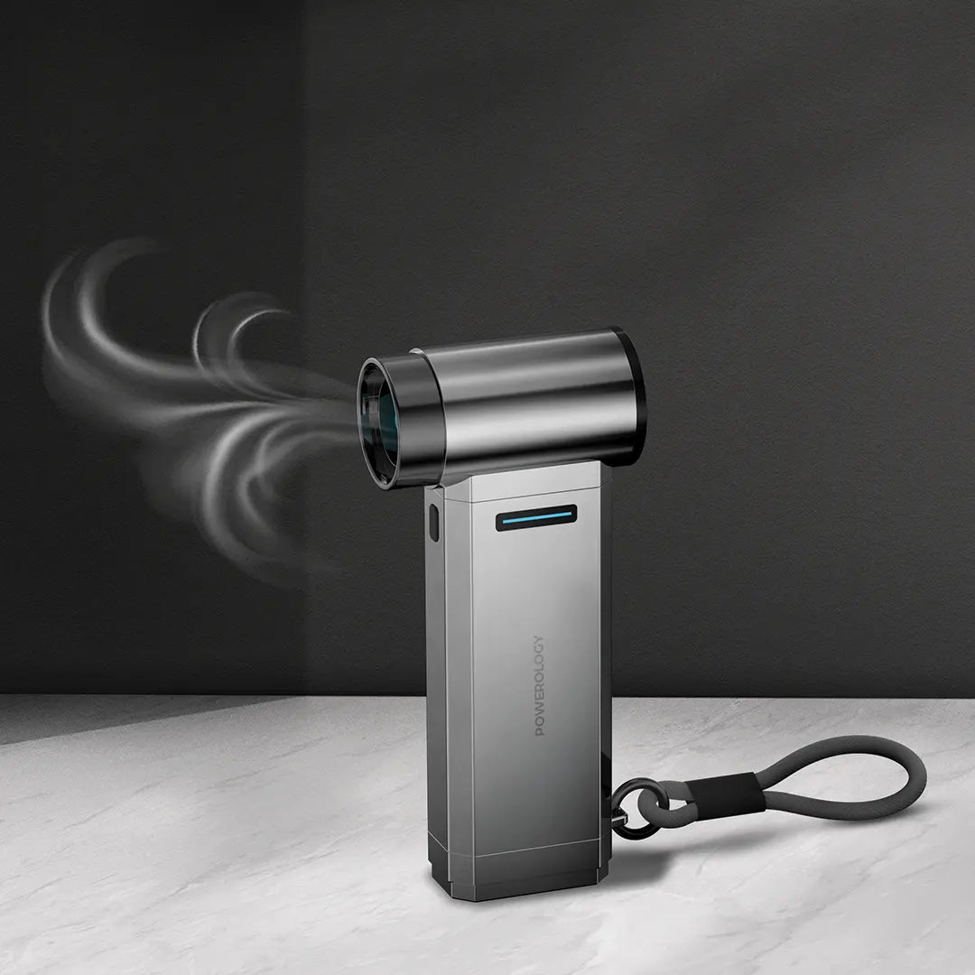 Powerology Turbo Blower 130000rpm Power Bank 4000mAh - Silver