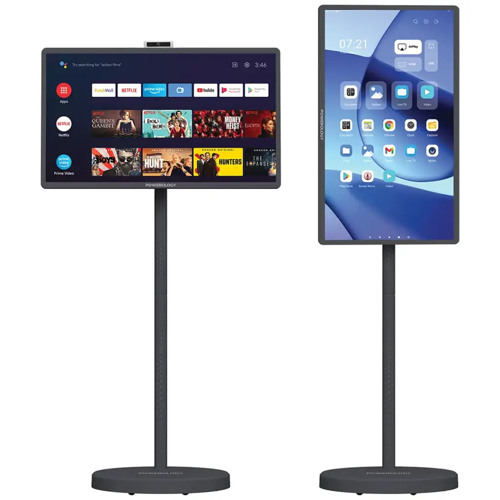 Powerology Banf 32" Portable Smart Monitor - Grey