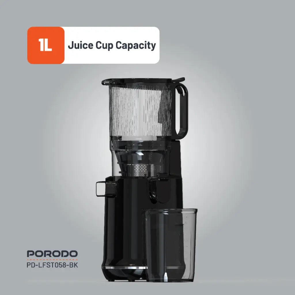 Porodo Lifestyle Slow Juicer 250W - Black