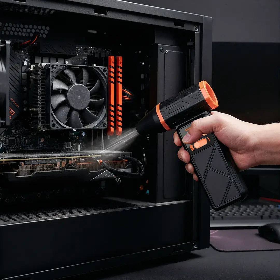 Porodo - Lifestyle Cyclon Rotatable Turbo Blower Fan with LED Light Function - TECH STREET