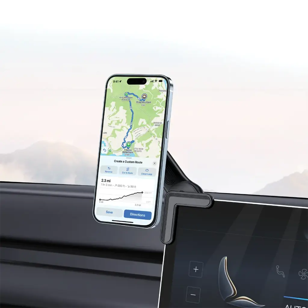 Porodo Magnetic Screen Mount - Black - TECH STREET