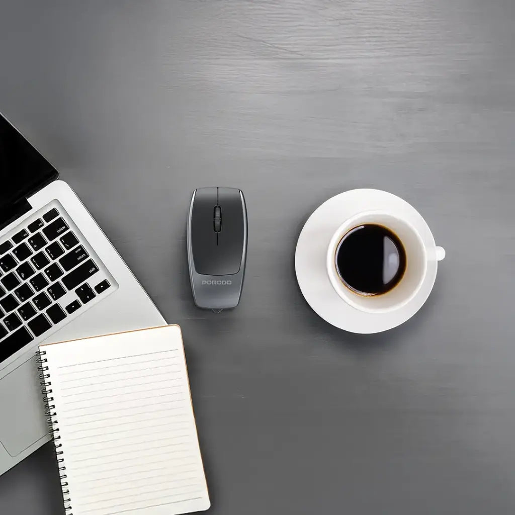Porodo - 1600DPI Wireless Mouse with Card Reader