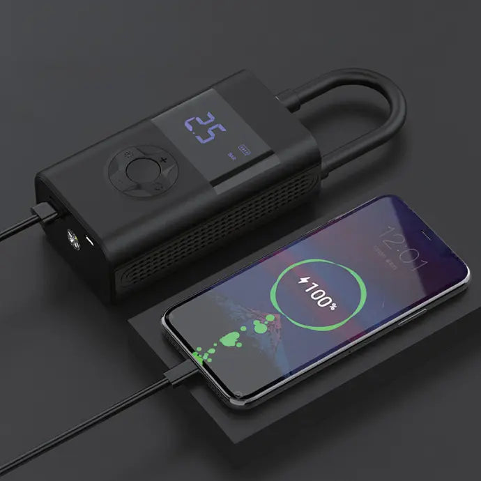 Powerology 4000mAh 3C Mini Air Pump - Black