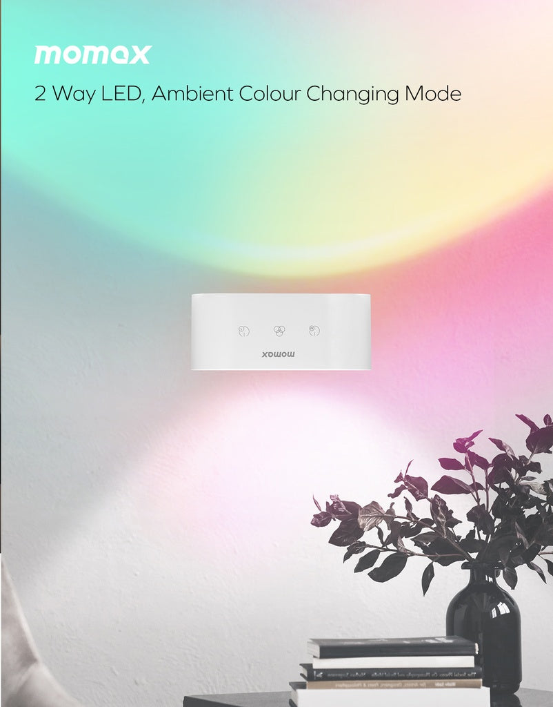 MOMAX SNAPLUX MOOD PORTABLE LED MOOD LIGHT - White