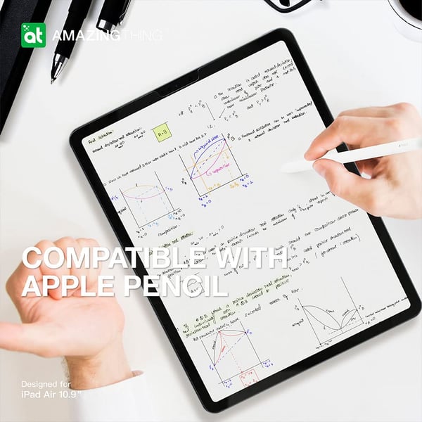 AMAZINGthing IPAD AIR 10.9 2022 2.5D FULLY COVERED RADIX CLEAR GLASS