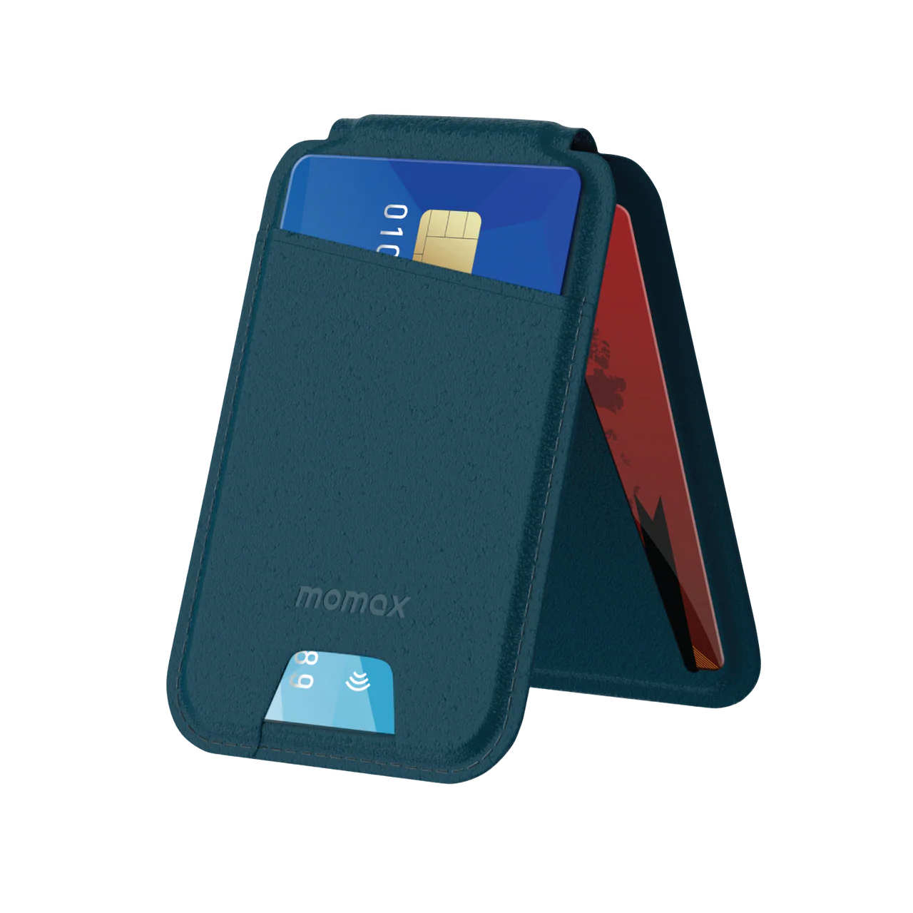 MOMAX 1-WALLET MAGNETIC CARD HOLDER WITH STAND