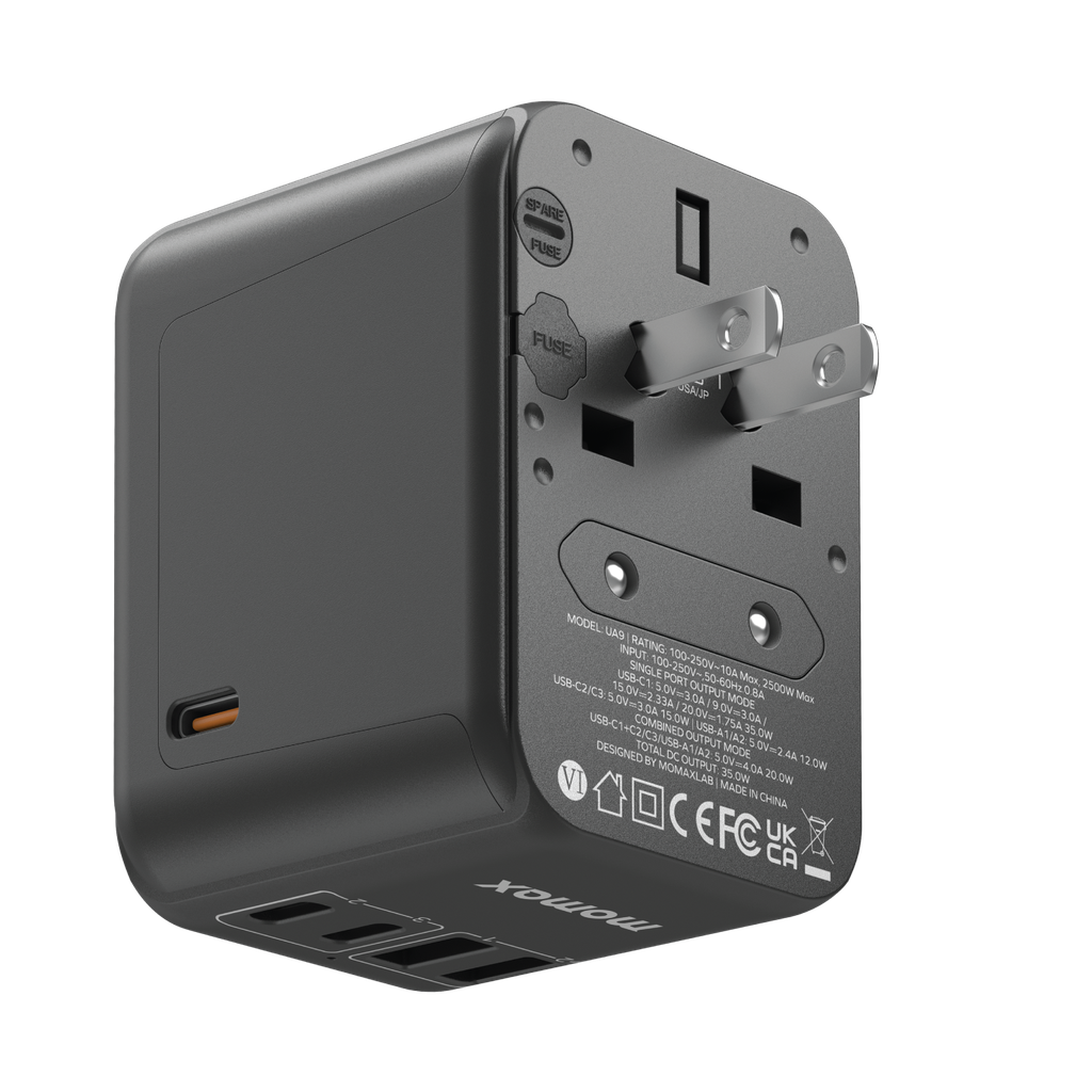 MOMAX 1WORLD PD 35W 5 PORTS AC TRAVEL CHARGER
