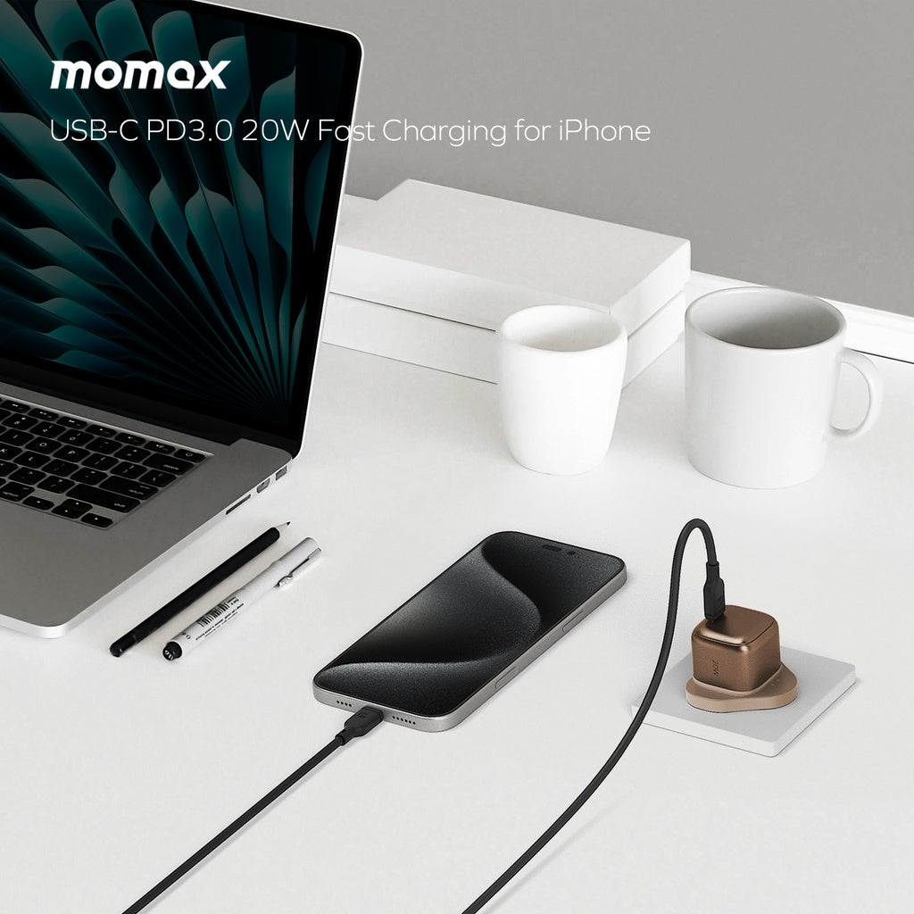 MOMAX 1-CHARGE 20W 1 PORT CHARGER (Color: ROSE GOLD)