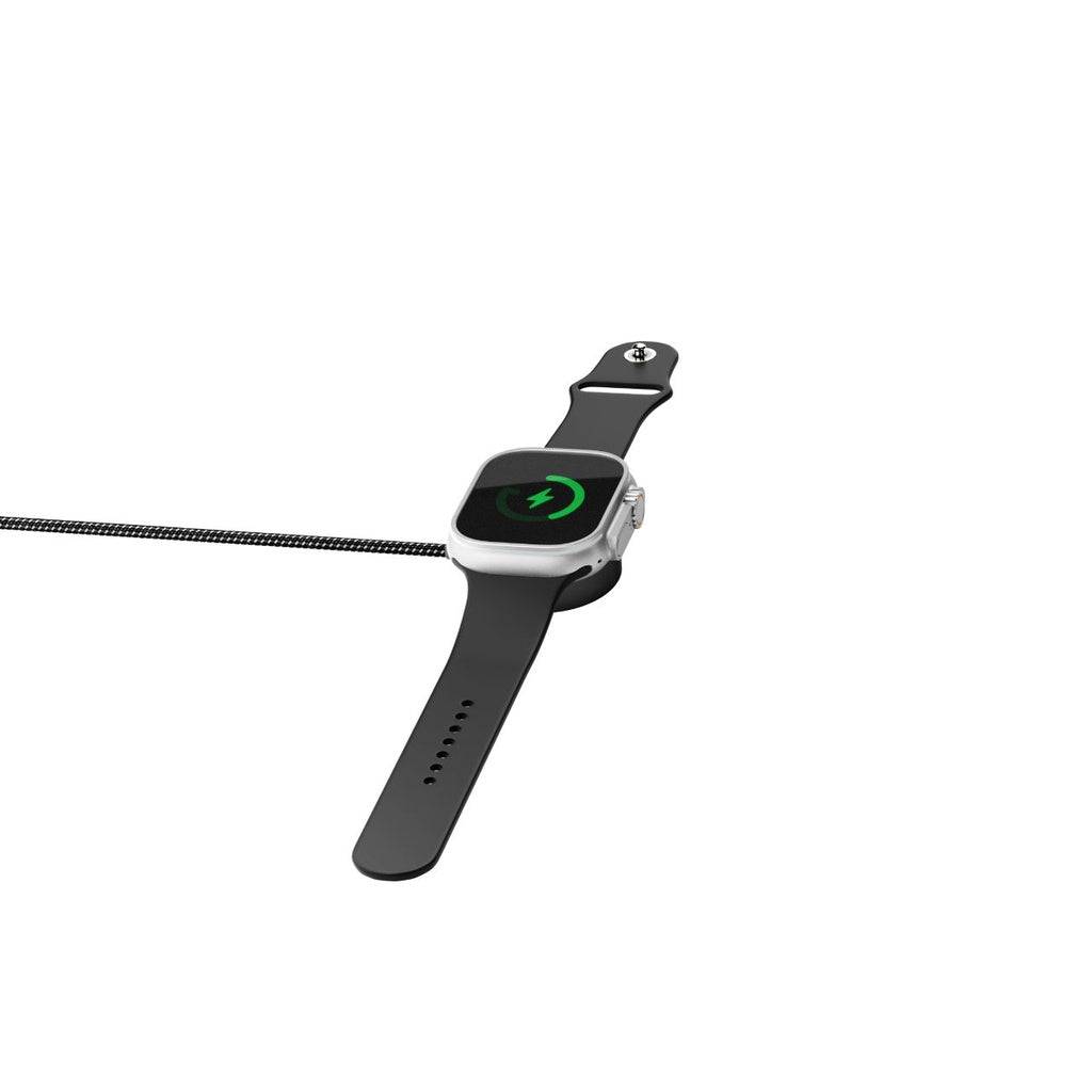 Powerology Braided Type-C Watch Charger 5W 1.2M - Black