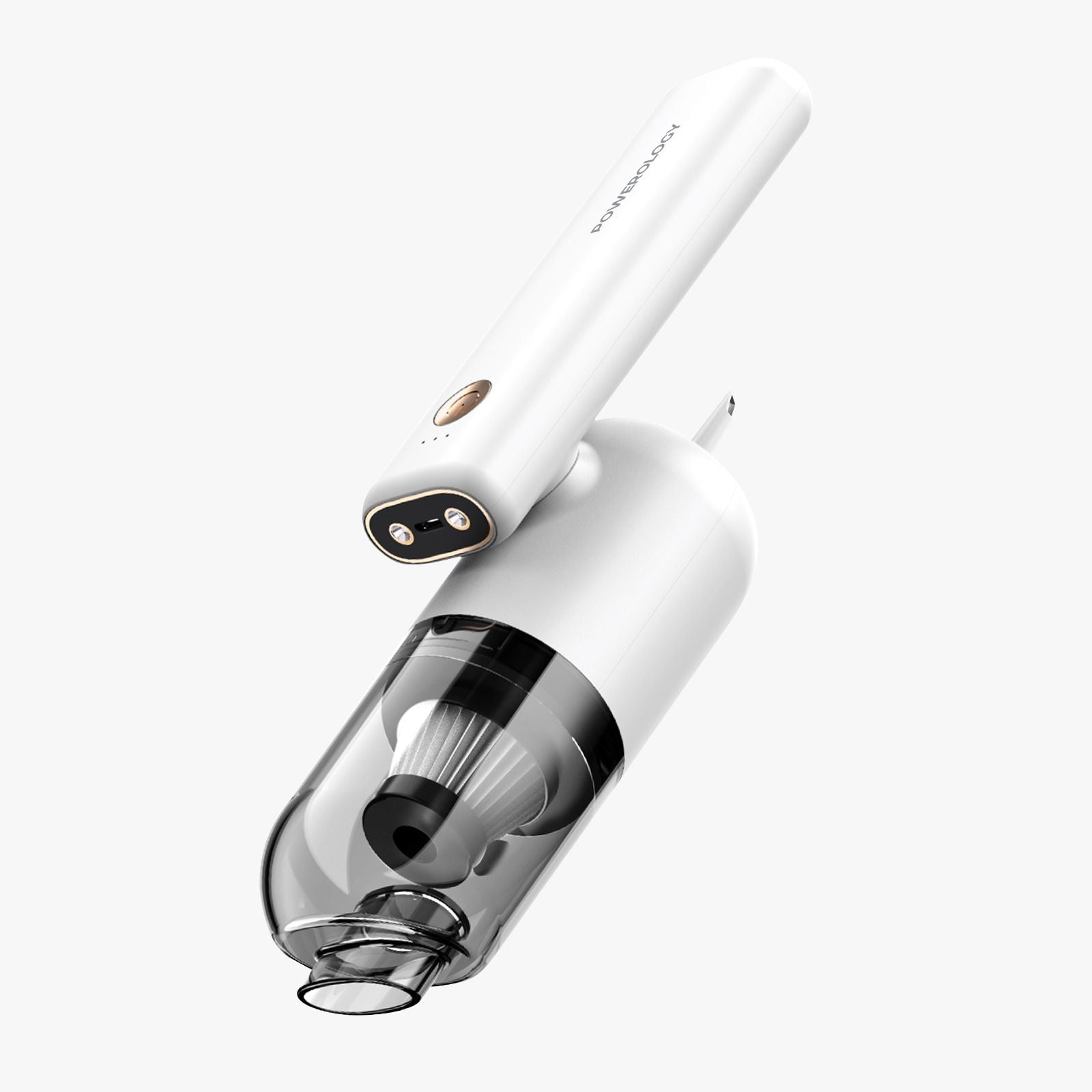 POWEROLOGY VACCUM BLOWER INFLATOR HANDHELD ALL IN ONE DECIVE WHITE
