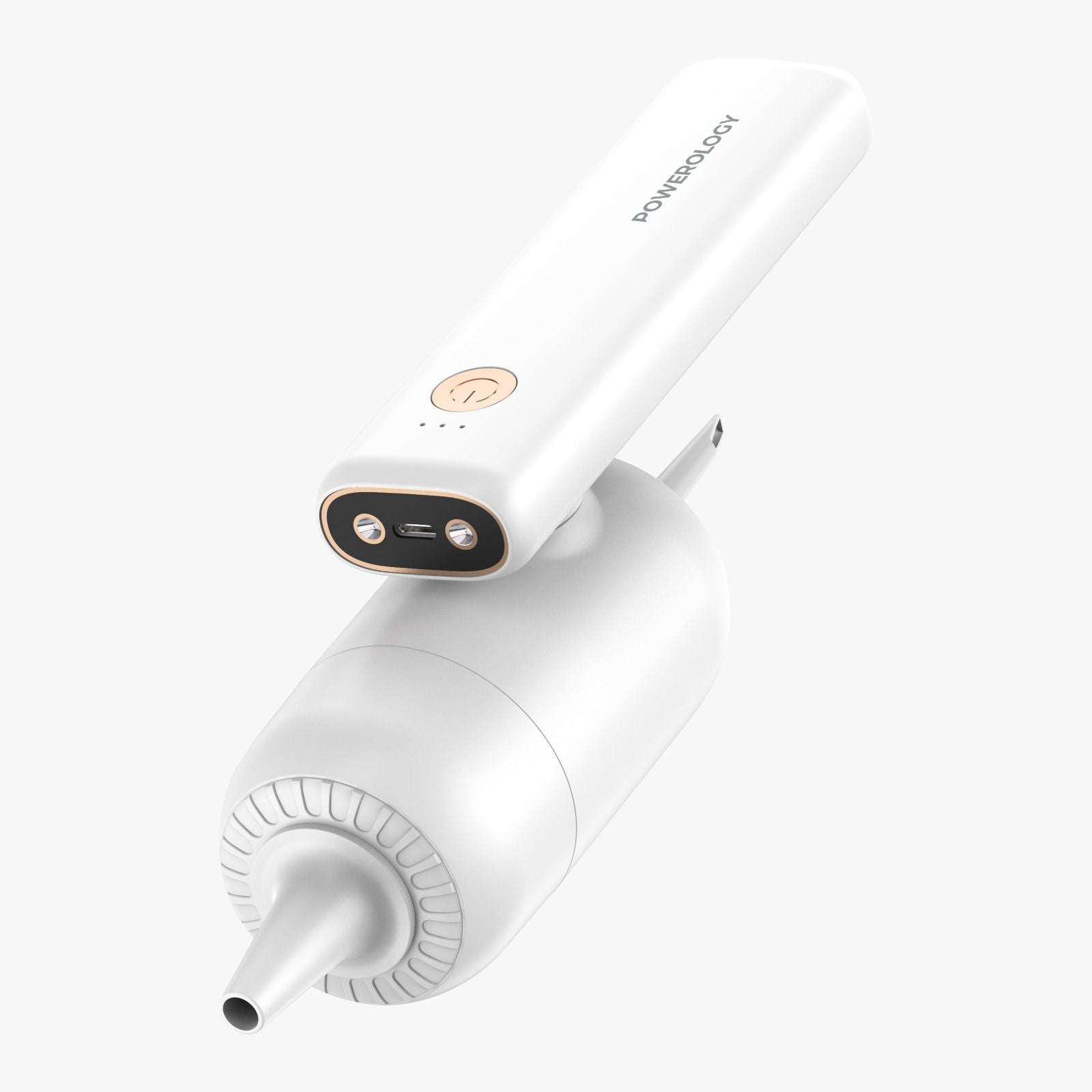 POWEROLOGY VACCUM BLOWER INFLATOR HANDHELD ALL IN ONE DECIVE WHITE