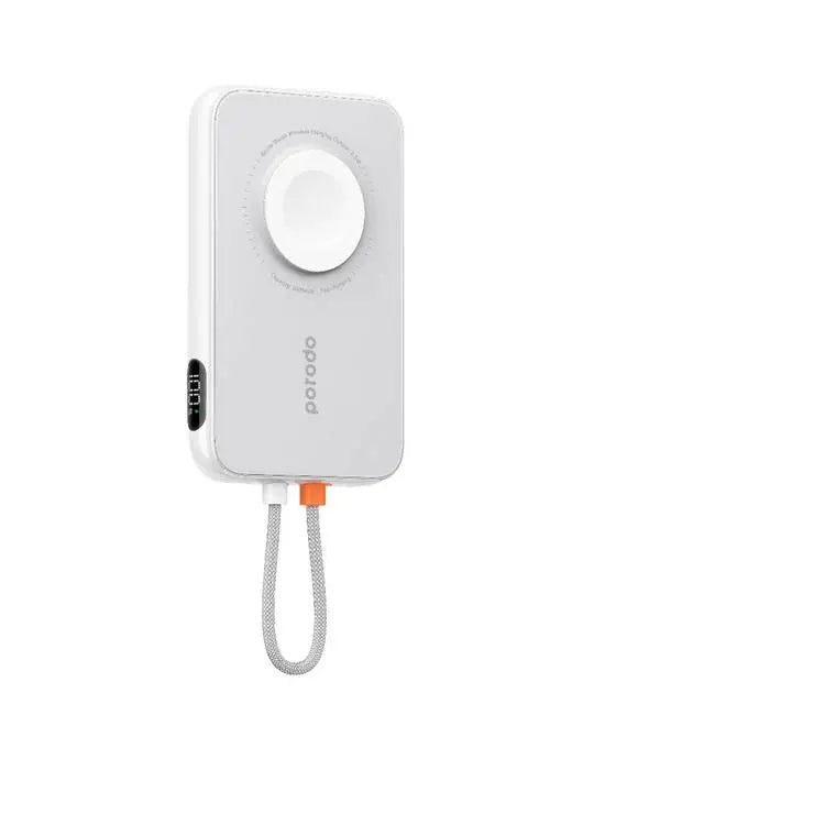 Porodo 5000mAh Slim Powerbank PD 20W with 1*Type-C 1*Lightning Port & Watch Charger