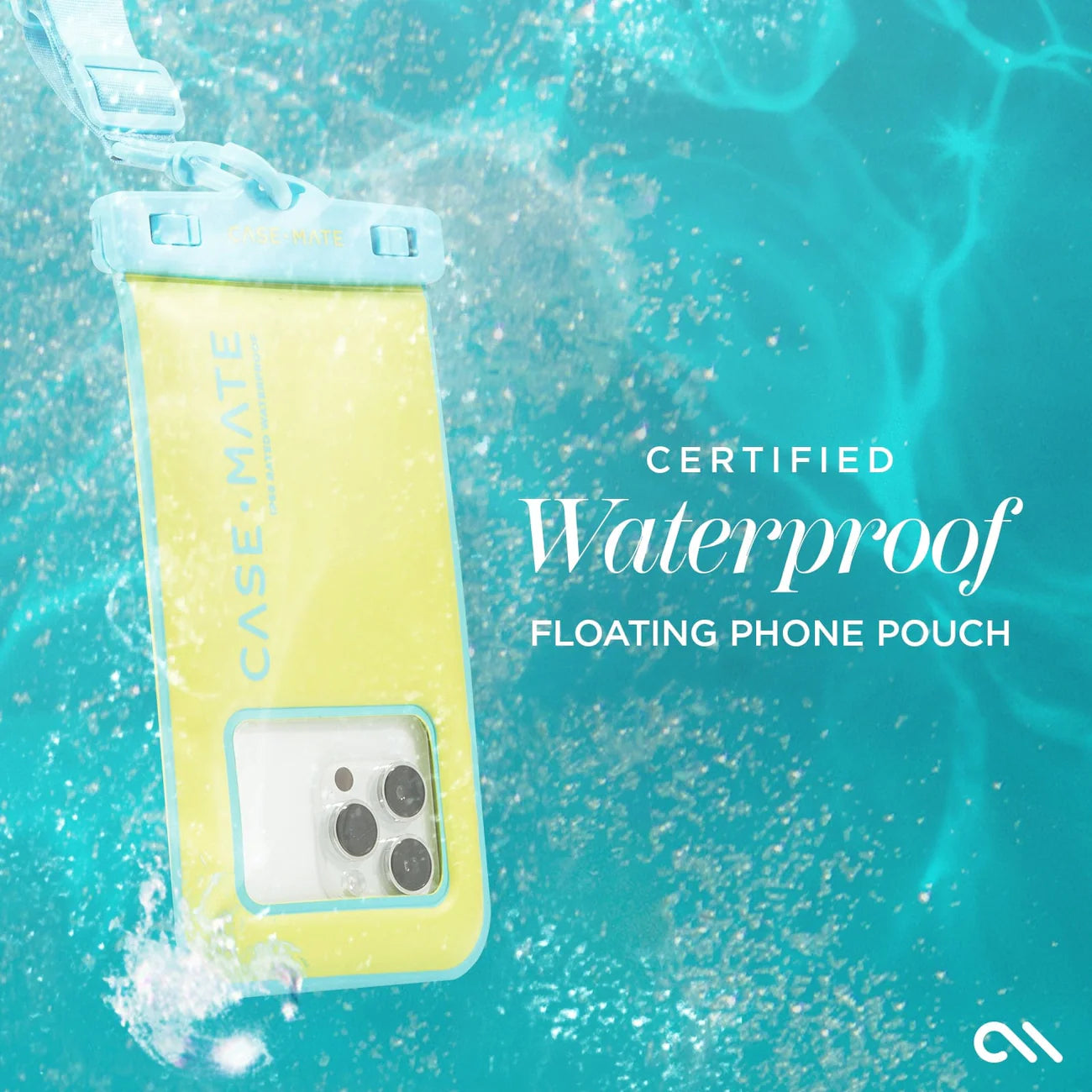 CASE-MATE - WaterProof Floating Pouch - Lime/Pool