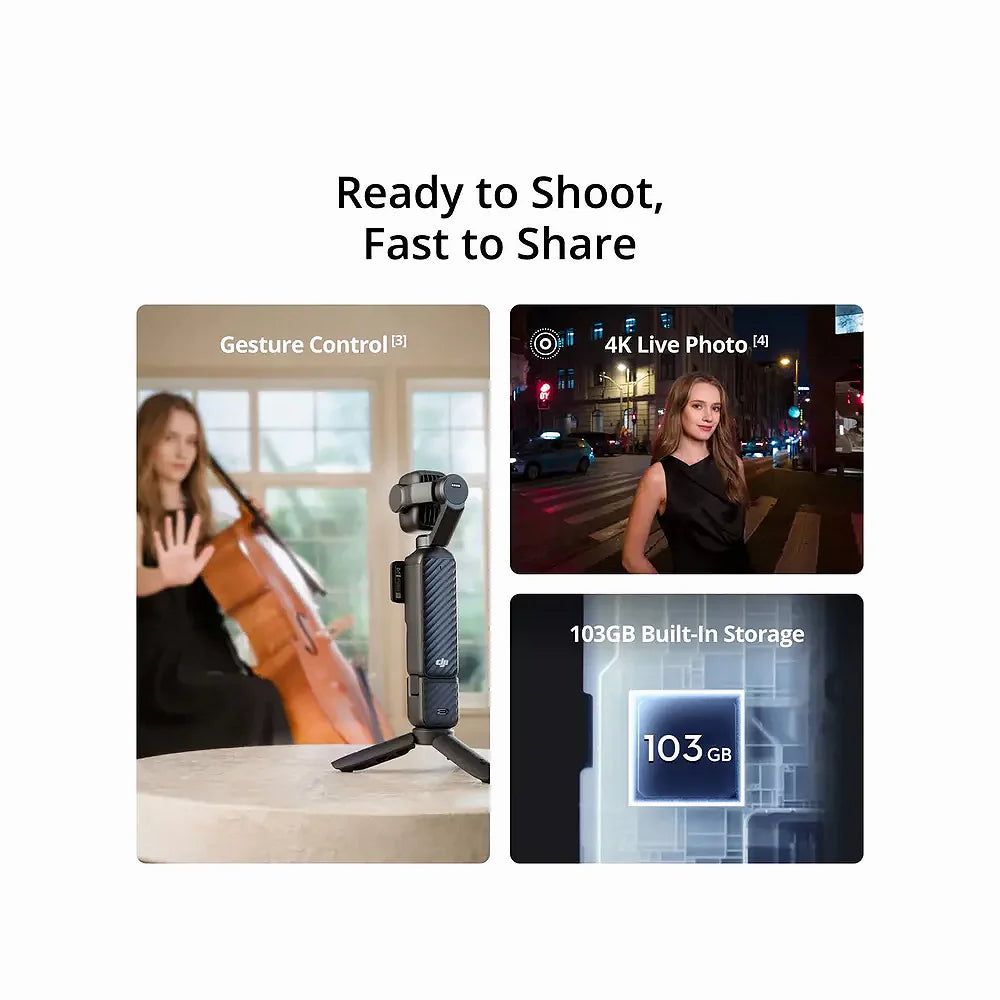 DJI Osmo Pocket 4P Vlog Combo Portable 4K Camera