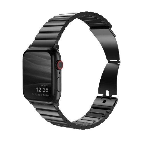 UNIQ-STROVA APPLE WATCH STEEL LINK BAND 42/44/45/49 MM - BLACK