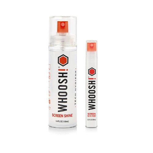 Whoosh! - Duo Screen Cleaner 100mL + 8mL with 2 Microfibre Cloths