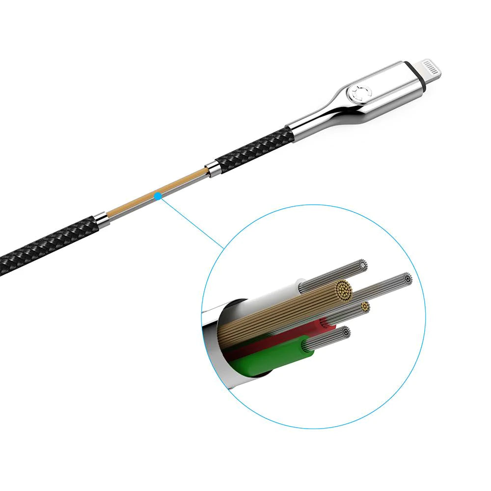 Cygnett Armoured Lightning to USB-C Cable 2M