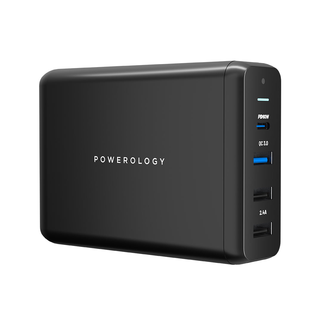 Powerology 4-Ports Quick Charge Power Terminal PD 75W
