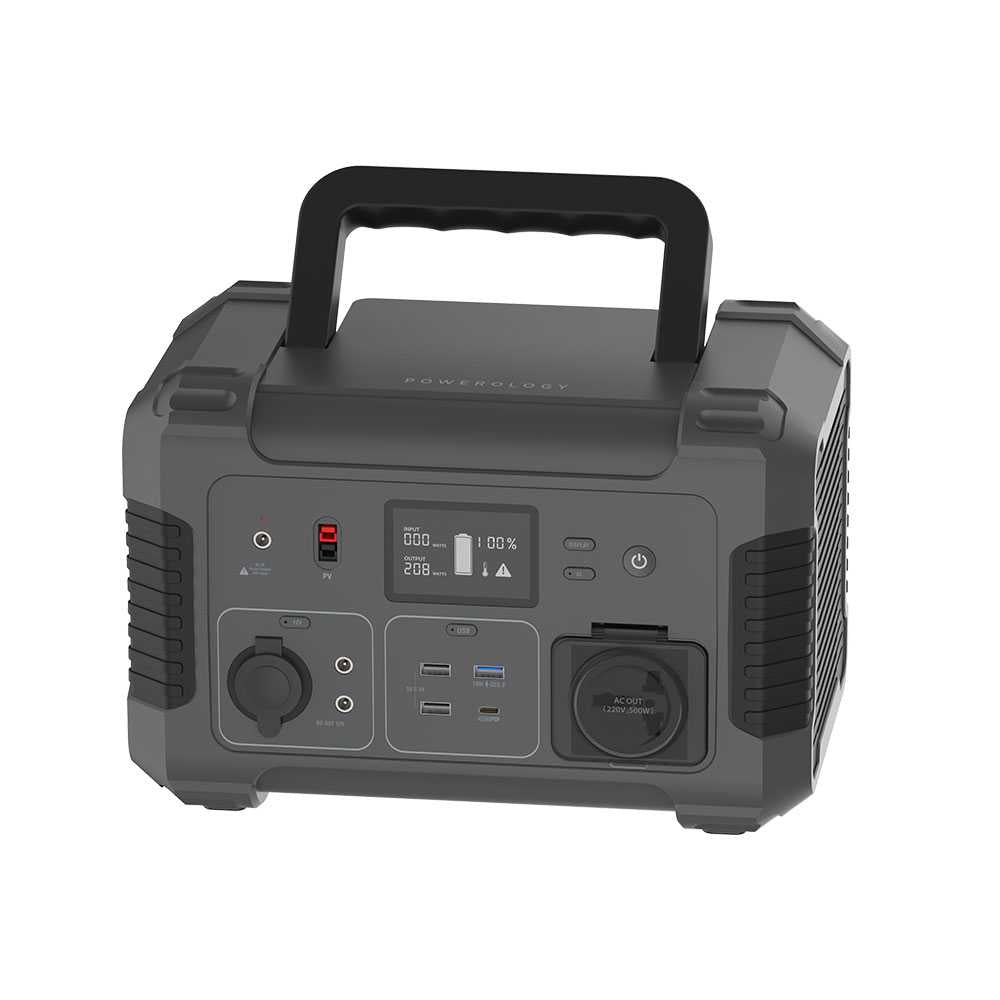 Powerology Portable Power Generator 140400mAh 500W QC 18W PD 45W