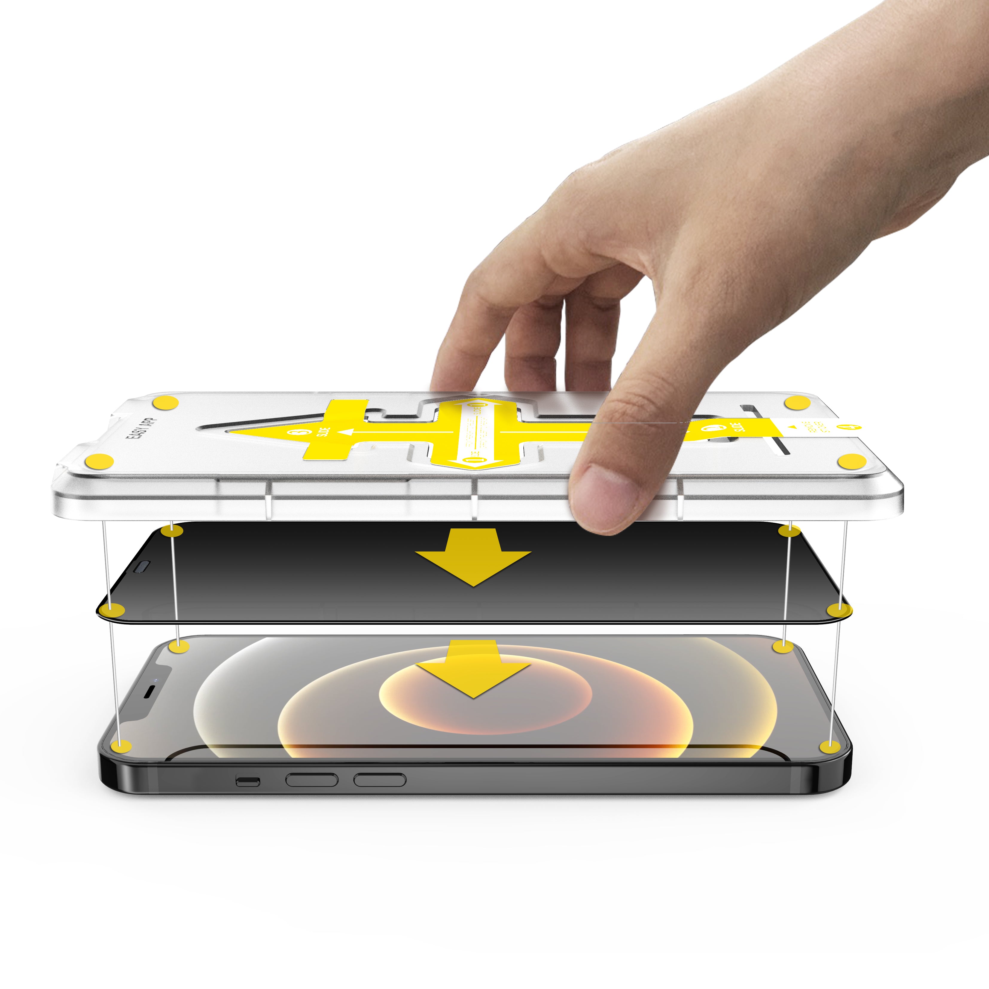 Zifriend Premium Glass Screen Protector for iPhone 13 / 13 Pro - Privacy