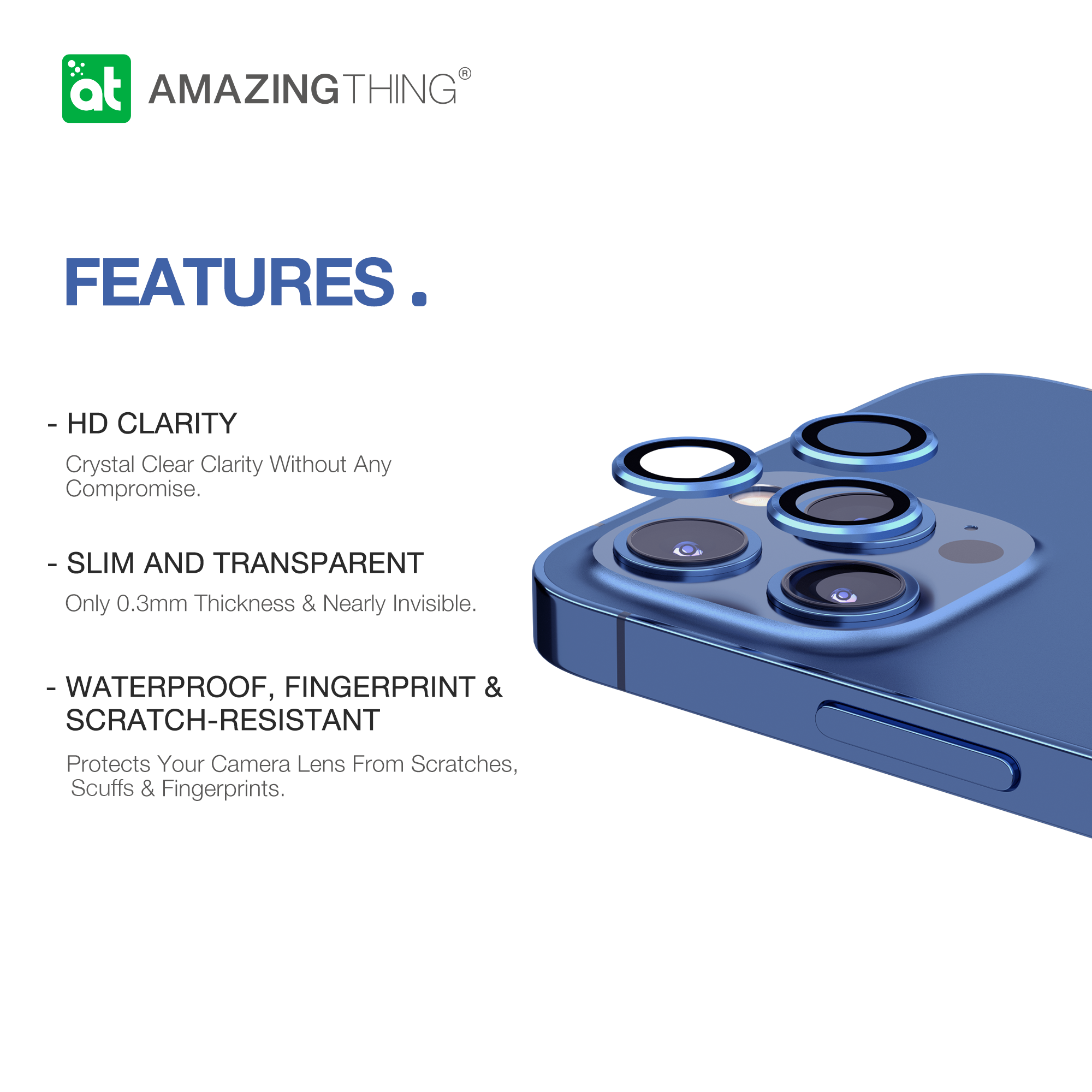 AMAZINGthing Aluminum Lens Defender for iPhone 12 Pro Max - TECH STREET