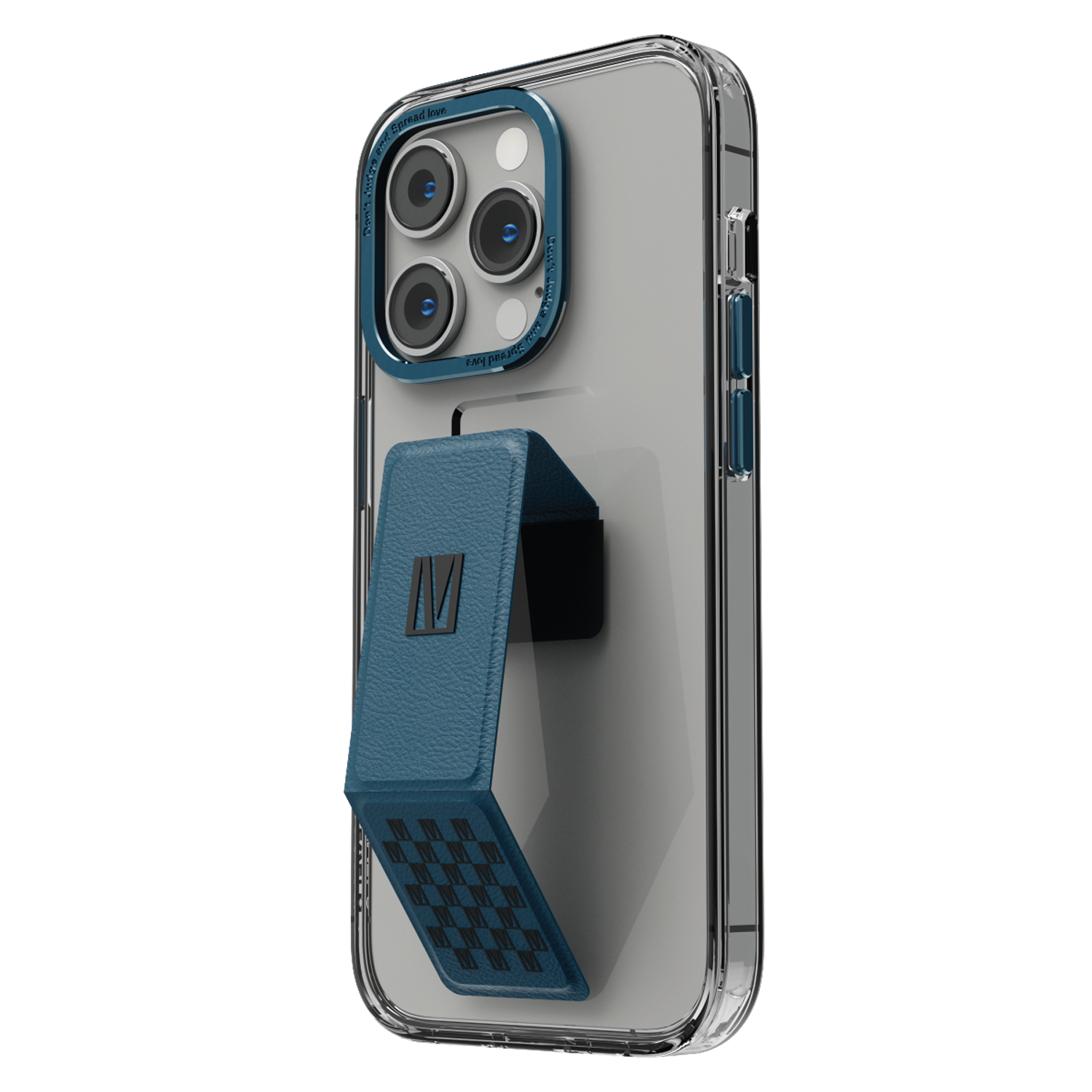 Levelo Morphix Clara Grip Stand Clear Back Case for iPhone 14 6.1 Pro